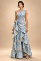 A-Line/Princess V-Neck Chiffon Floor-Length Mother of the Bride & Groom Dresses with Lace Appliques & Pleats (SHI22501670)