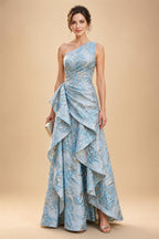 Sheath Satin 3/4 Sleeves Maxi Mother of the Bride & Groom Dresses with Chiffon Cape (SHI22500709)