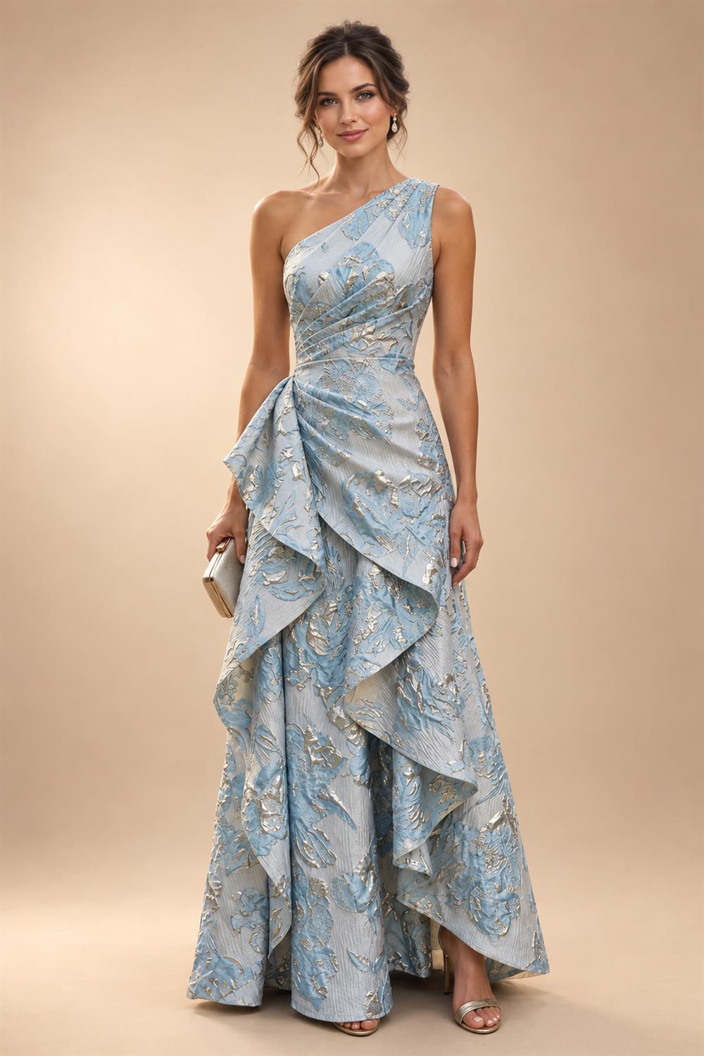 Jacquard A-Line/Princess Strapless Mini Homecoming Dresses with Bow & Pearls (SHI22370329)