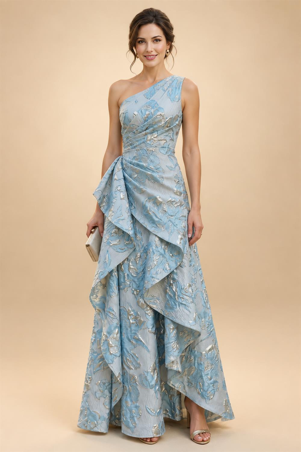 Sheath/Column Scoop Neck Velvet Maxi Mother of the Bride & Groom Dresses with Ruched Waist (SHI22501595)