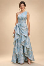 Sheath/Column V-Neck Sequin Maxi Mother of the Bride & Groom Dresses with Ruched Waist & Side Sash (SHI22501697)