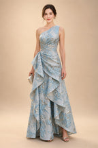 Sequin Floral Sheath/Column V-Neck Floor-Length Mother of the Bride & Groom Dresses with Ruched Waist (SHI22500972)