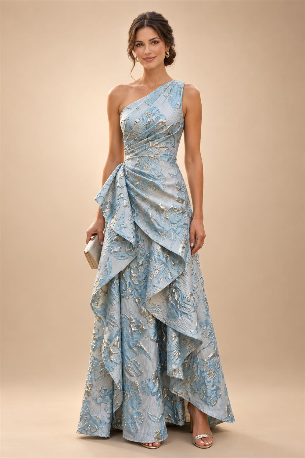 A-Line/Princess Strapless Jacquard Mini Homecoming Dresses with Bow & Pearls (SHI22370552)