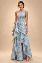Jacquard Sheath Off the Shoulder Ruched Corset Mother of the Bride & Groom Dresses (SHI22500958)