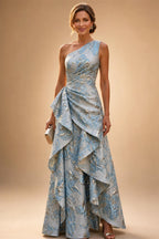 Jacquard A Line V Neck Ruffles Corset Mother of the Bride & Groom Dresses (SHI22500967)