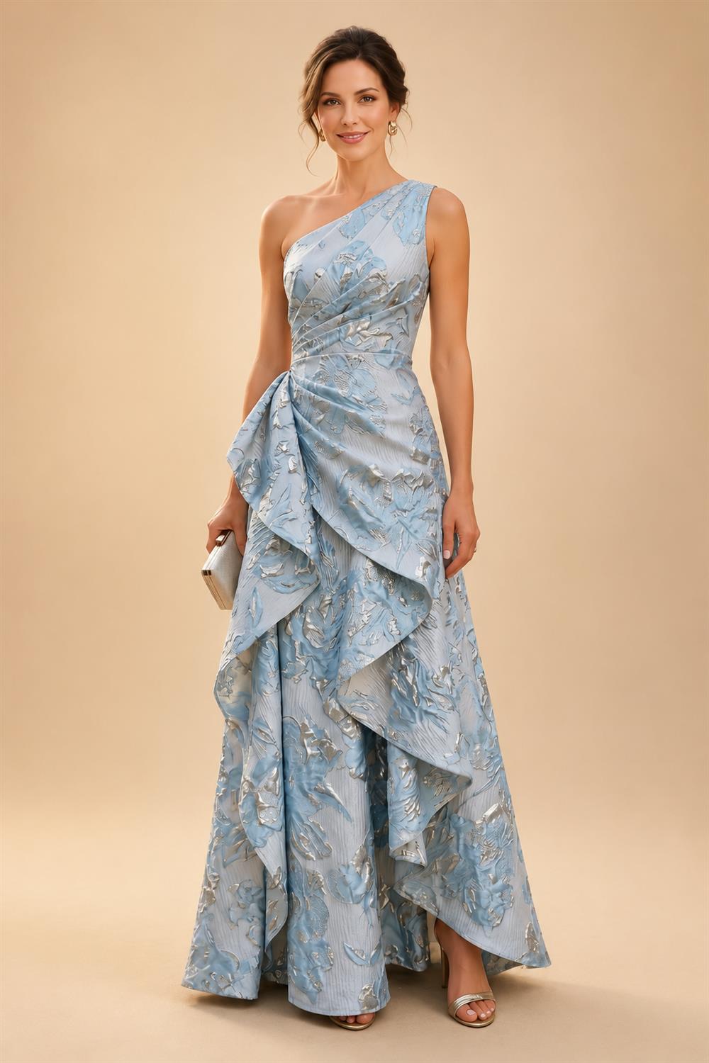 Sheath/Column Scoop Neck Velvet Floor-Length Mother of the Bride & Groom Dresses with Ruched Waist & Pockets (SHI22501602)