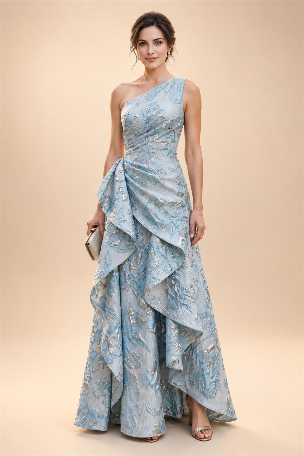 Lace Appliques Sheath/Column Scoop Neck Floor-Length Mother of the Bride & Groom Dresses for Women (SHI22501013)