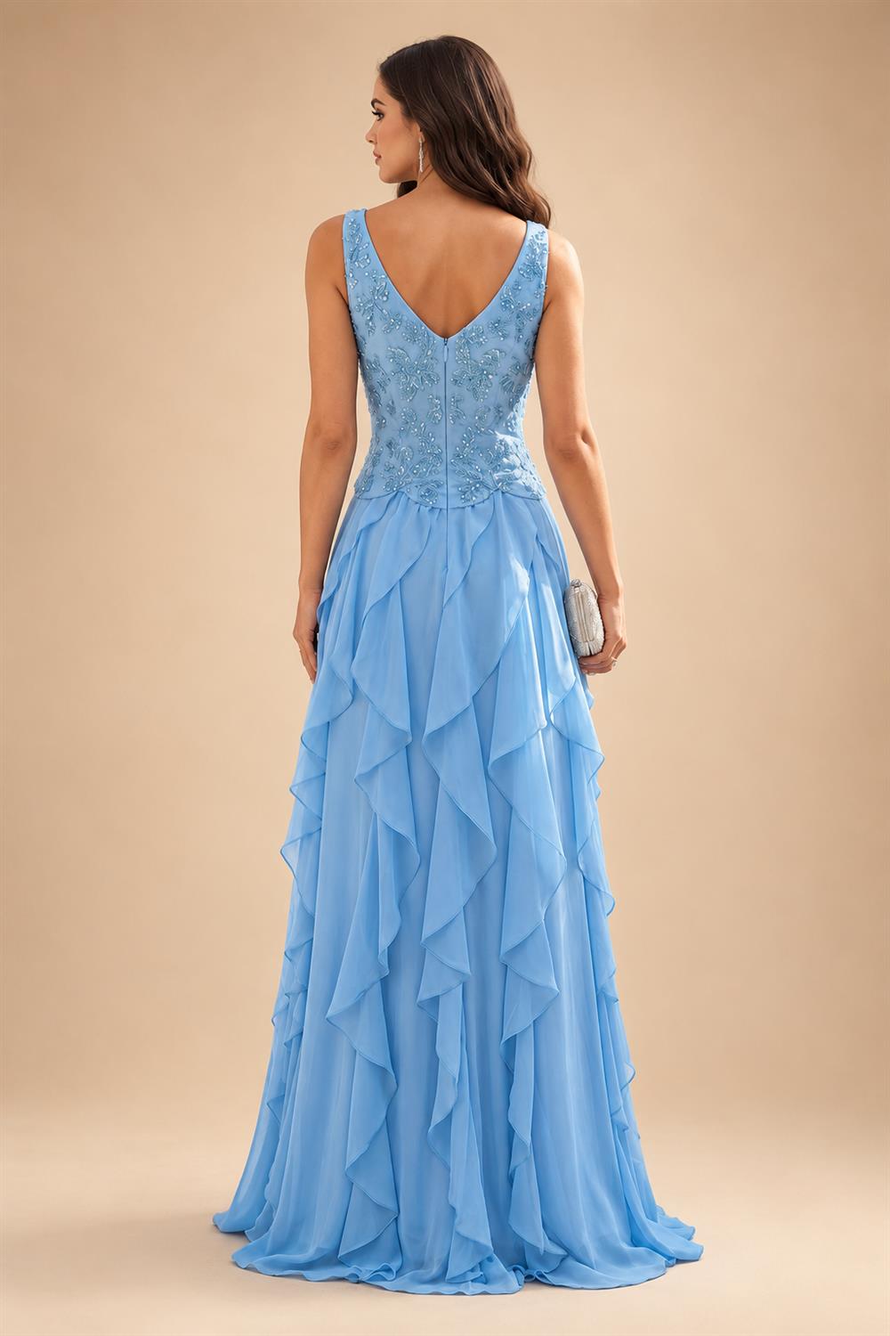 Chiffon Lace A-Line/Princess Off Shoulder Long Mother of the Bride & Groom Dresses with Ruched Waist & Sweep Train (SHI22501250)