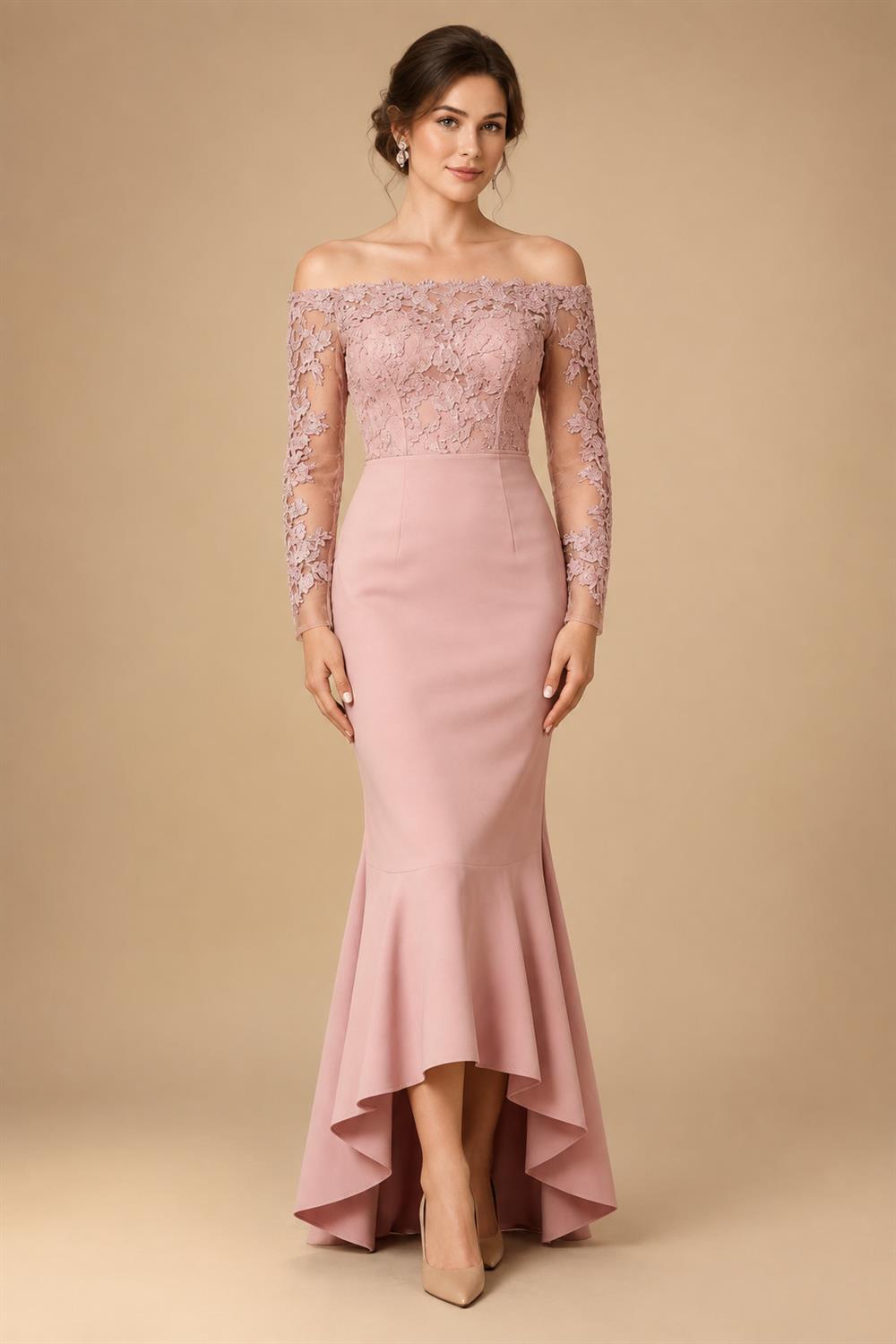 Jumpsuit V Neck Half Sleeve Long Sparkling Mother of the Bride Dresses with Belt (SHI22500201)