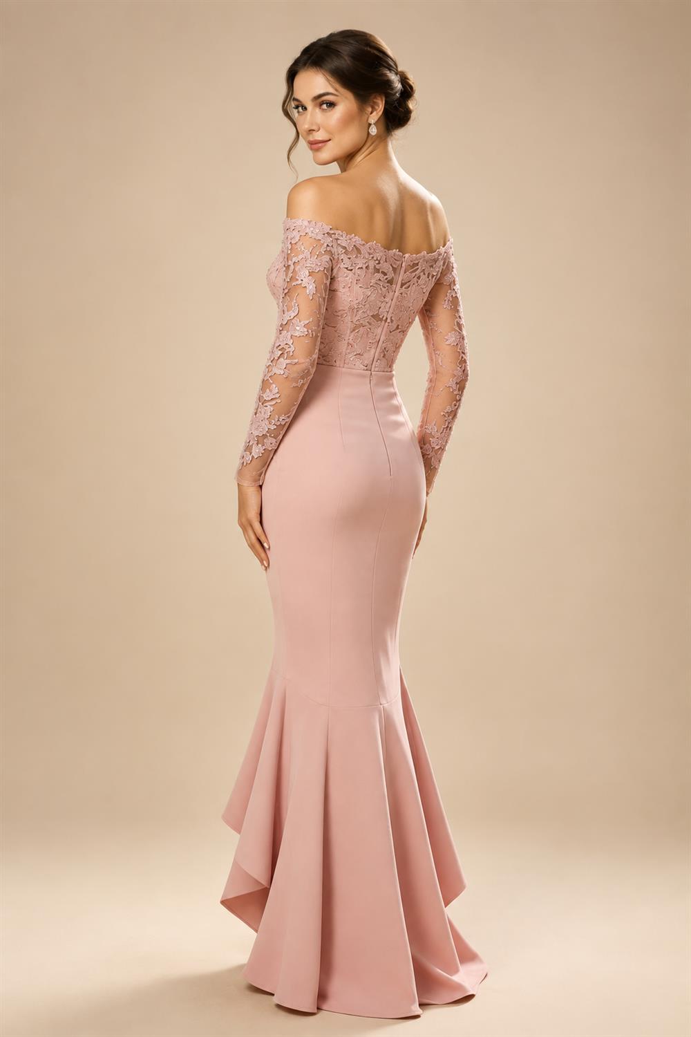 Jumpsuit V Neck Half Sleeve Long Sparkling Mother of the Bride Dresses with Belt (SHI22500201)