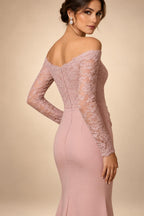 Satin Scoop Neck Mother of the Bride & Groom Dresses with 3D Flower (SHI22500338)