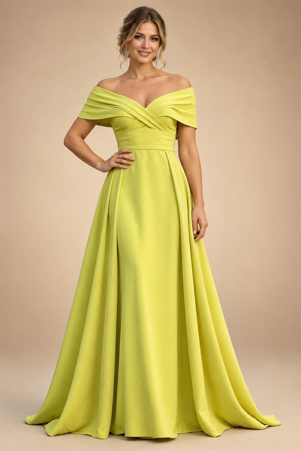 A-Line Chiffon Cape Sleeves Floor-Length Mother of the Bride & Groom Dresses with Ruched Waist (SHI22500705)