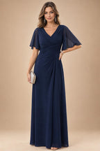 Elegant A-Line Chiffon Floor-Length Mother of the Bride & Groom Dresses with Satin Corset Bodice (SHI22500678)