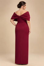 V Neck Satin Pleated Mermaid Mother of the Bride Dresses (SHIR1110589)