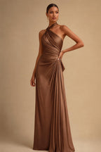 Jacquard A-Line/Princess V-Neck Floor-Length Mother of the Bride & Groom Dresses with Ruched Waist & Pockets (SHI22501298)