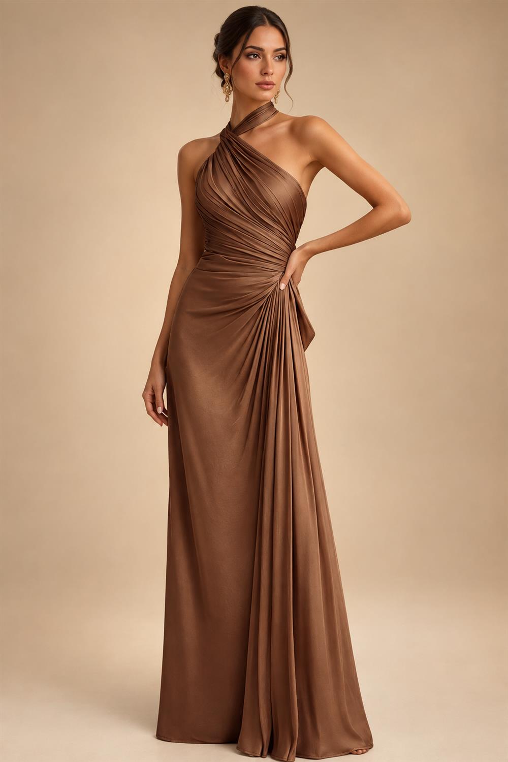 Chiffon Lace A-Line/Princess Off Shoulder Long Mother of the Bride & Groom Dresses with Ruched Waist & Sweep Train (SHI22501250)
