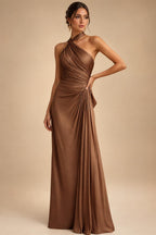 Chiffon Lace A-Line/Princess Off Shoulder Long Mother of the Bride & Groom Dresses with Ruched Waist & Sweep Train (SHI22501250)
