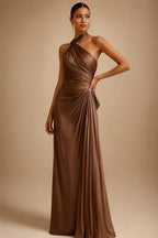 Satin Scoop Neck Mother of the Bride & Groom Dresses with 3D Flower (SHI22500338)