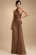Jacquard Sheath Off the Shoulder Ruched Corset Mother of the Bride & Groom Dresses (SHI22500958)