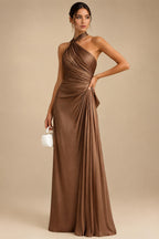 A-Line/Princess Scoop Neck Chiffon Floor-Length Mother of the Bride & Groom Dresses for Women (SHI22501635)