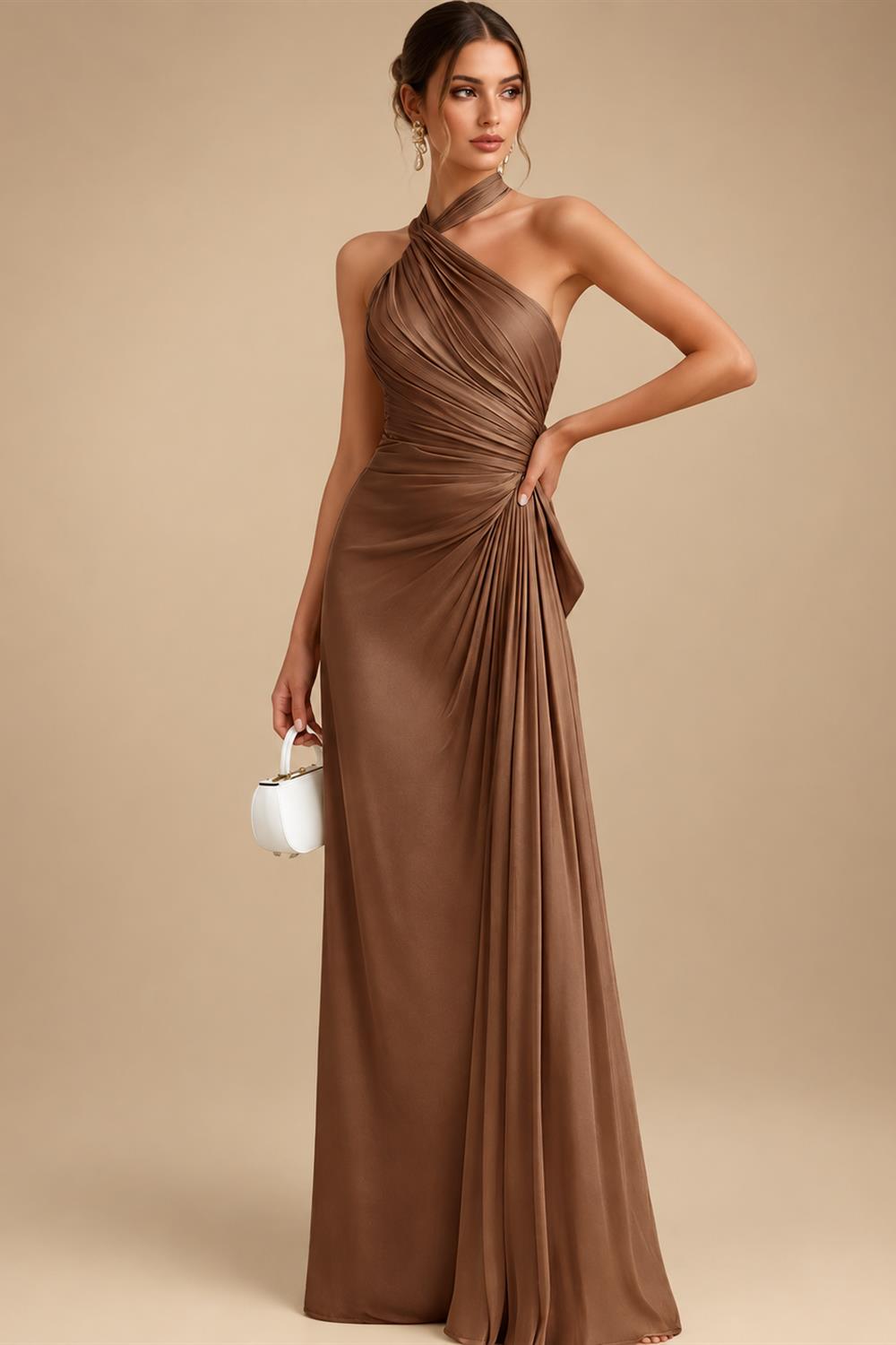 Jumpsuit V Neck Half Sleeve Long Sparkling Mother of the Bride Dresses with Belt (SHI22500201)