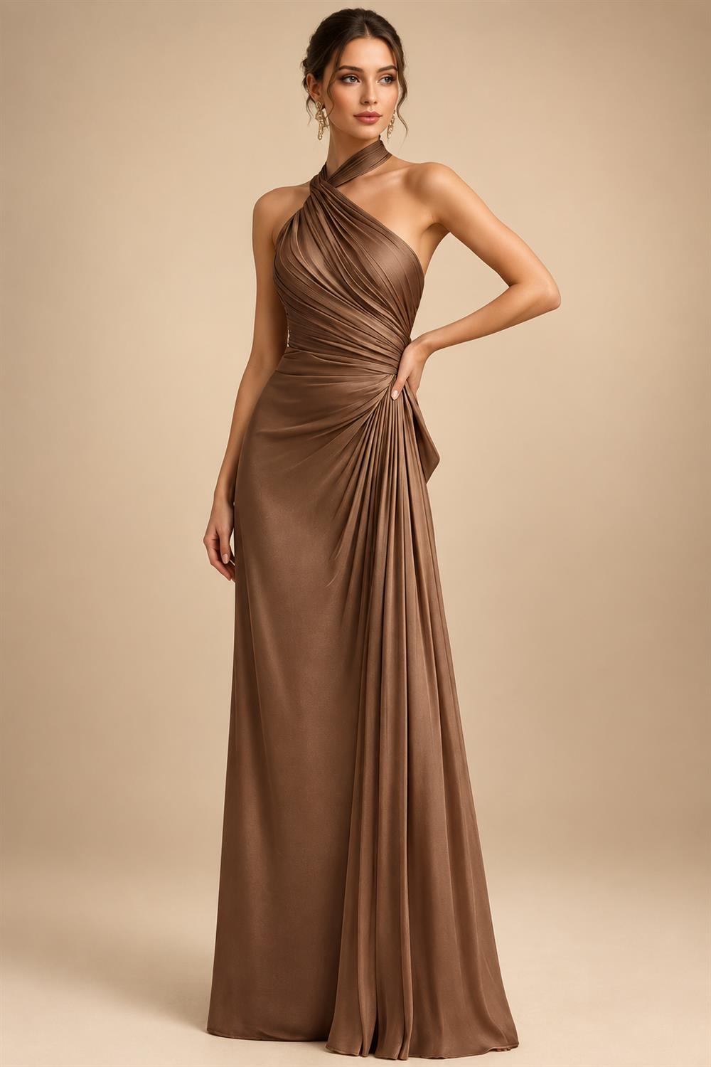 Pantsuits Separates Scoop Neck Sequins Asymmetrical Ankle-Length Mother of the Bride Dress with Slit (SHI22500132)