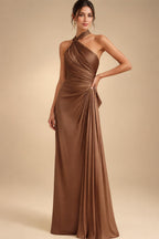 A-Line/Princess V-Neck Floor-Length Mother of the Bride & Groom Dresses with Ruffles & Ruched Waist (SHI22501284)