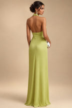 Jacquard Sheath/Column V-Neck Floor-Length Mother of the Bride & Groom Dresses with Ruched Waist (SHI22501057)