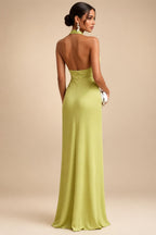 V Neck Satin Pleated Mermaid Mother of the Bride Dresses (SHIR1110589)