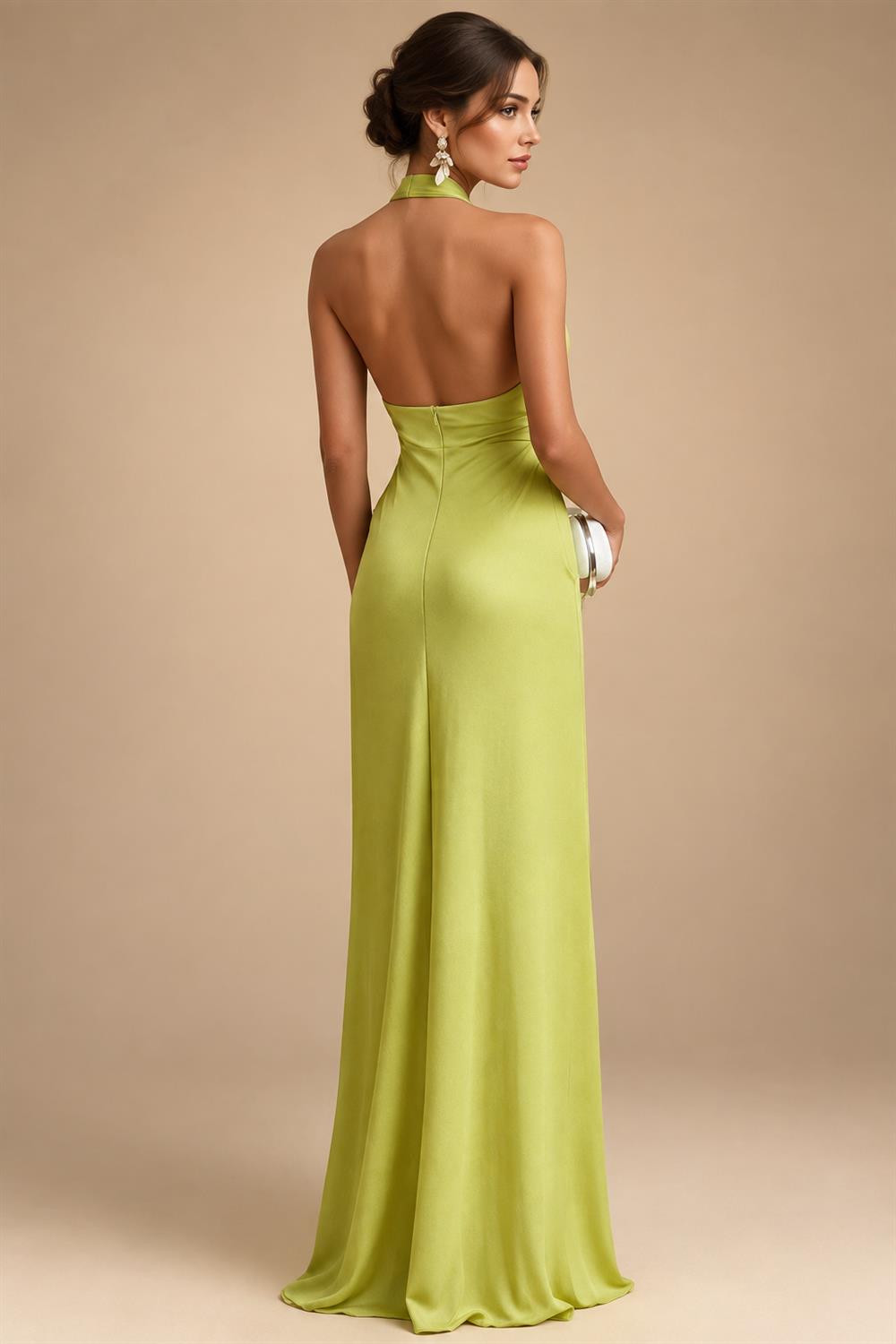A-Line/Princess Scoop Neck Jacquard Floor-Length Mother of the Bride & Groom Dresses with Ruched Waist (SHI22501615)