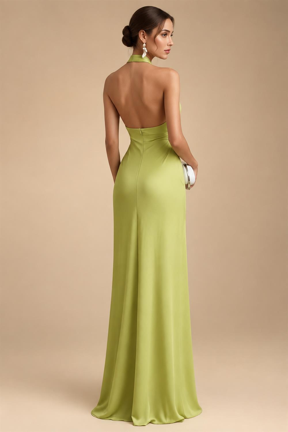 Jacquard A-Line/Princess V-Neck Tea-Length Mother of the Bride & Groom Dresses with Ruched Waist (SHI22501056)