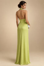 A-Line/Princess Scoop Neck Chiffon Maxi Mother of the Bride & Groom Dresses with 3D Flowers, Sweep Train & Pleats (SHI22501627)