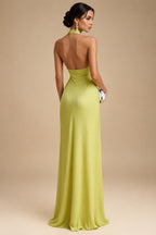 A-Line/Princess Scoop Neck Chiffon Maxi Mother of the Bride & Groom Dresses with Lace Appliques & Pleats (SHI22501638)