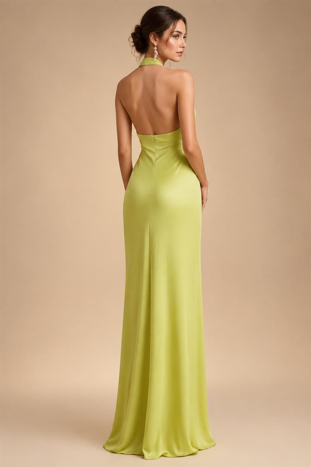 A-Line/Princess Scoop Neck Satin Tea-Length Mother of the Bride Dresses with Pockets (SHI22500122)