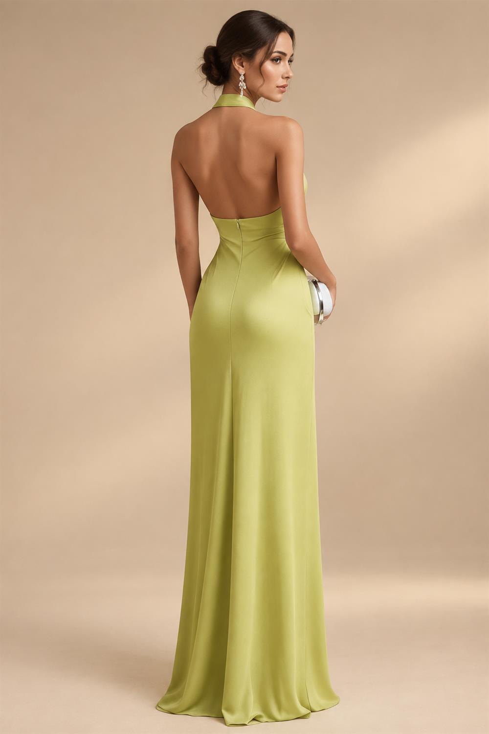 Sheath/Column Scoop Neck Satin Tea-Length Mother of the Bride & Groom Dresses with Ruched Waist (SHI22501621)
