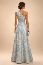 A-Line/Princess V-Neck Floor-Length Mother of the Bride & Groom Dresses with Ruffles & Ruched Waist (SHI22501284)