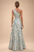 Satin Scoop Neck Mother of the Bride & Groom Dresses with 3D Flower (SHI22500338)
