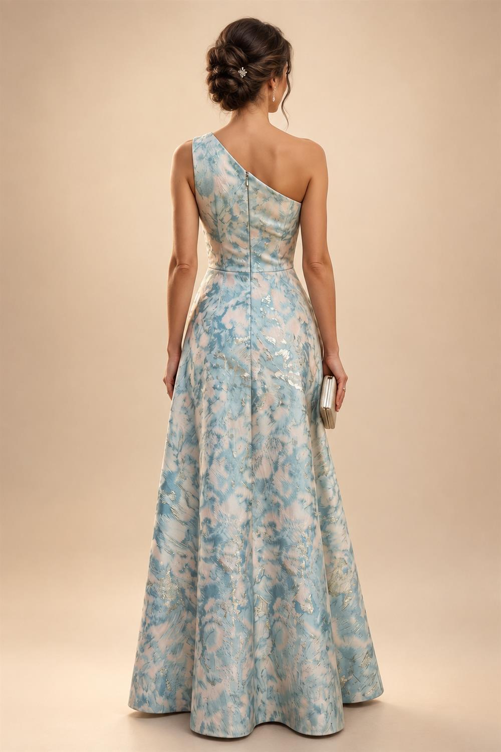 A-Line Chiffon Tiered Ruffles Mother of the Bride & Groom Dresses with Ruched Waist (SHI22500724)