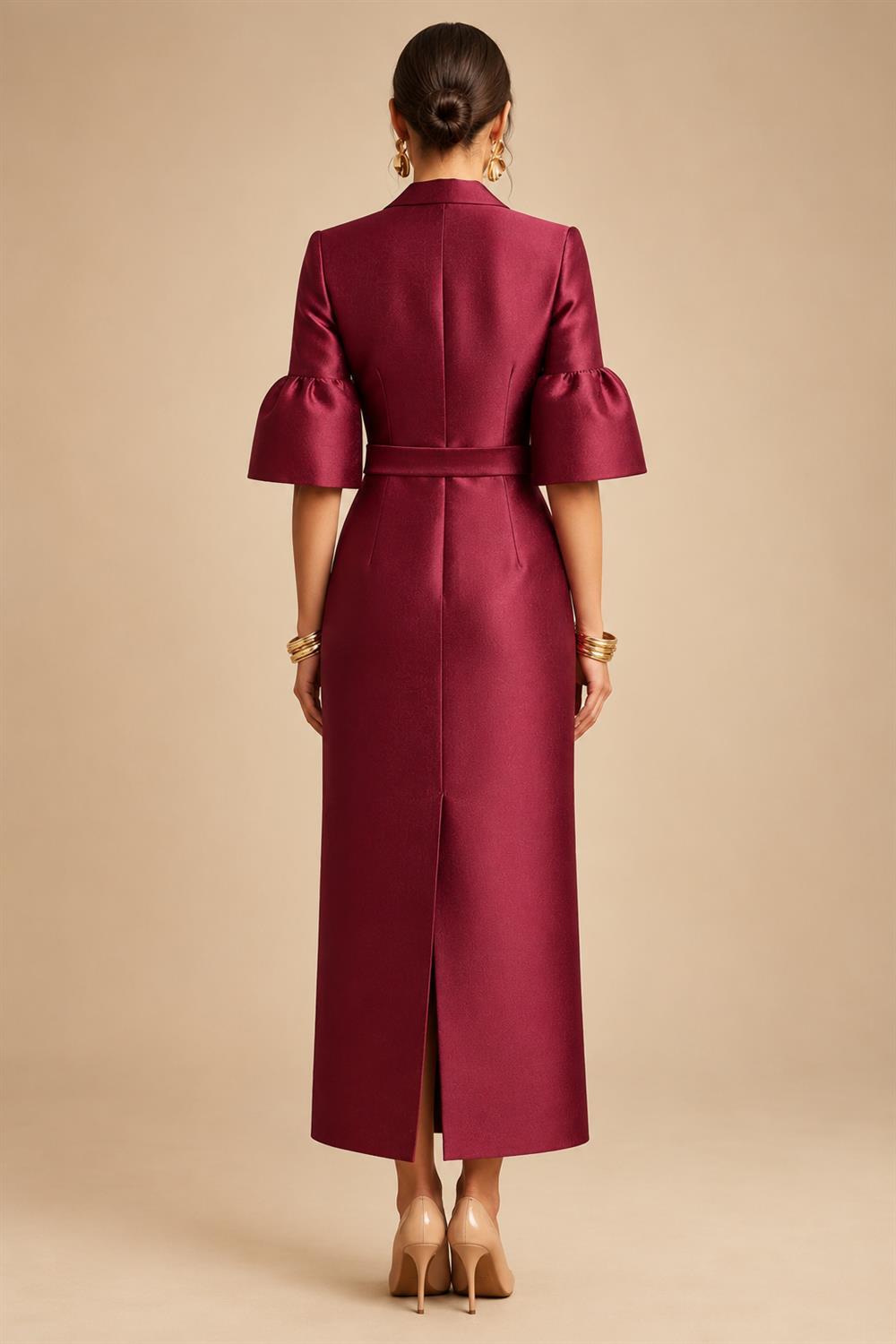 A-Line/Princess V-Neck Chiffon Floor-Length Mother of the Bride & Groom Dresses with Lace Appliques & Ruched Waist (SHI22501678)
