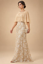 A-Line Chiffon Tiered Ruffles Mother of the Bride & Groom Dresses with Ruched Waist (SHI22500724)