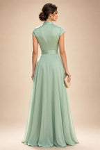 Elegant A-Line Chiffon Floor-Length Mother of the Bride & Groom Dresses with Satin Corset Bodice (SHI22500678)