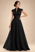 Elegant A-Line Chiffon Floor-Length Mother of the Bride & Groom Dresses with Satin Corset Bodice (SHI22500678)