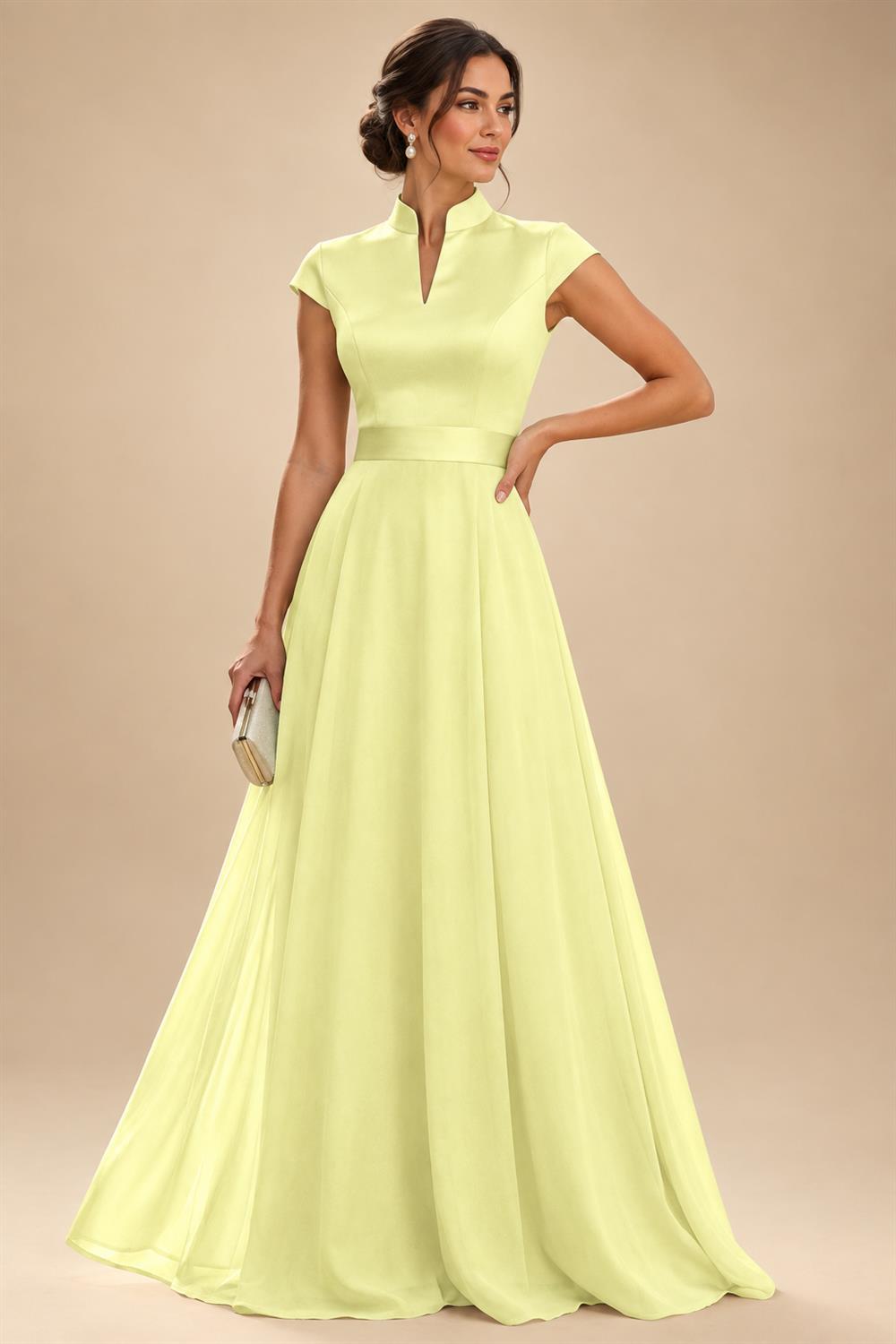Elegant A-Line Chiffon Floor-Length Mother of the Bride & Groom Dresses with Satin Corset Bodice (SHI22500678)