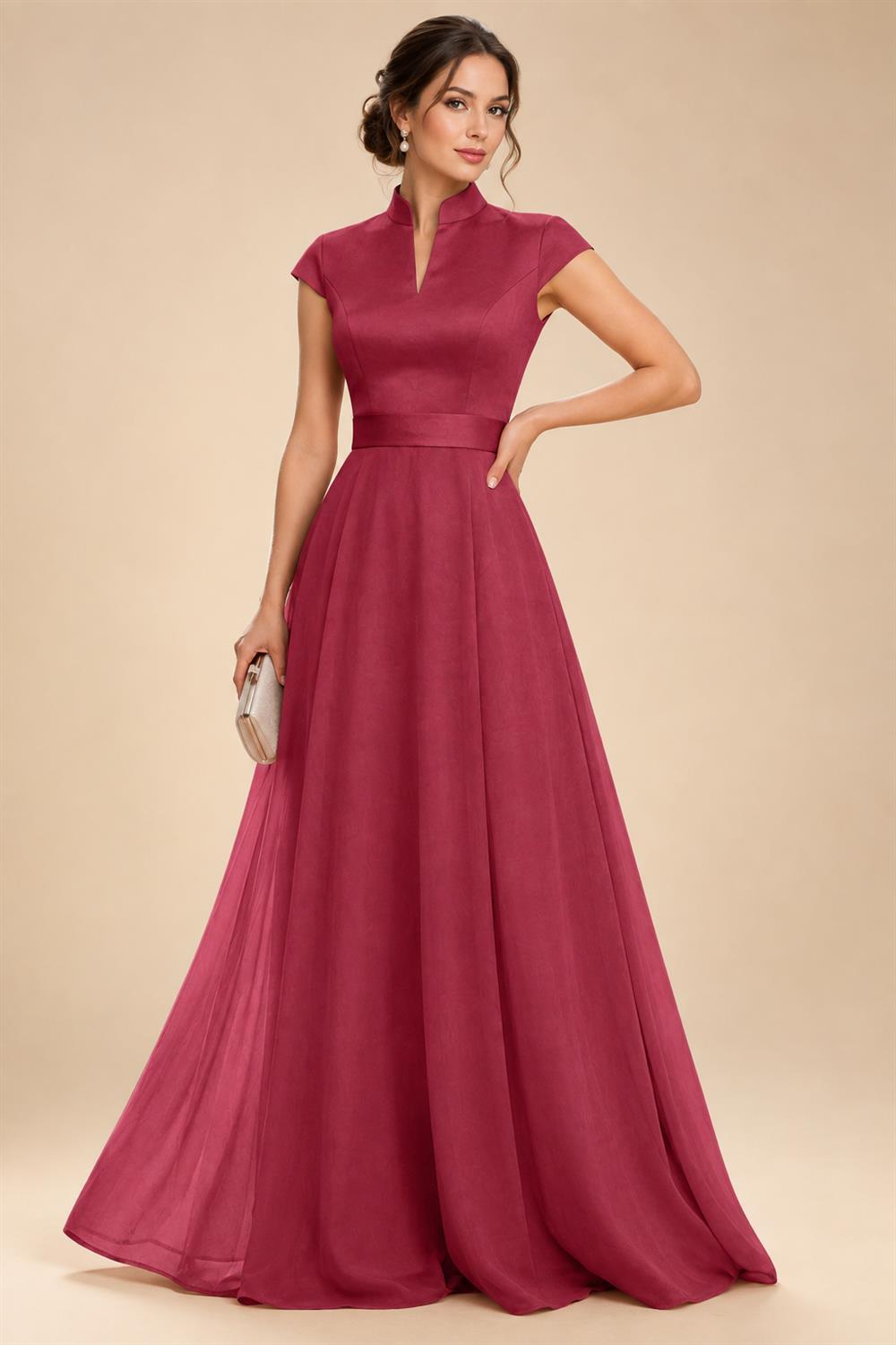 Elegant A-Line Chiffon Floor-Length Mother of the Bride & Groom Dresses with Satin Corset Bodice (SHI22500678)
