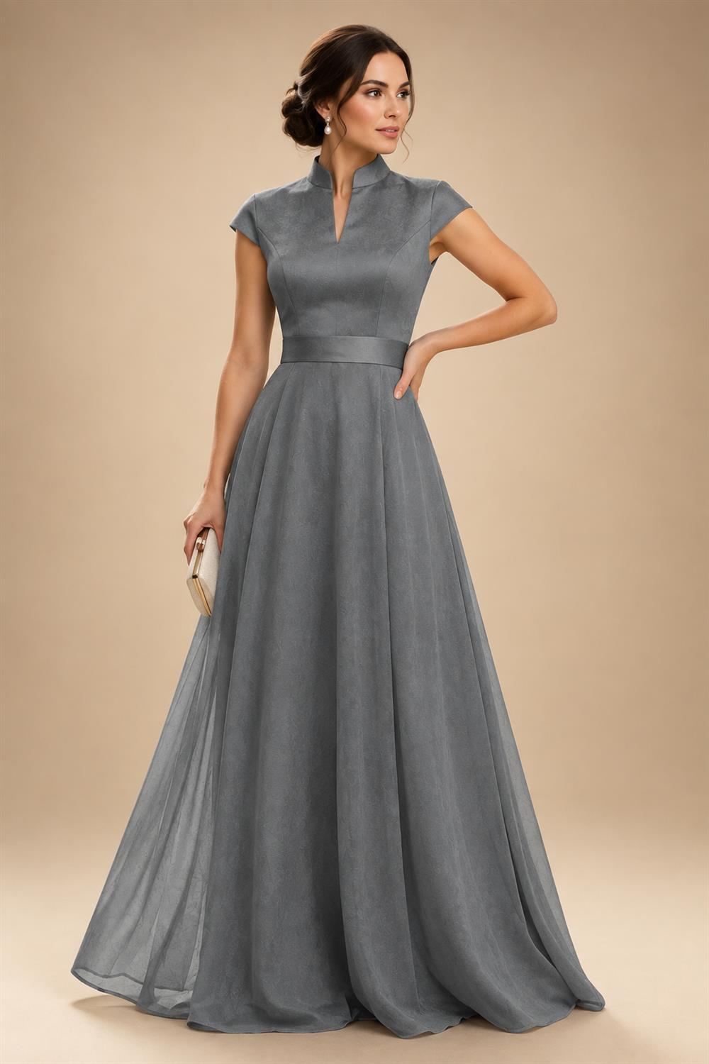 Elegant A-Line Chiffon Floor-Length Mother of the Bride & Groom Dresses with Satin Corset Bodice (SHI22500678)