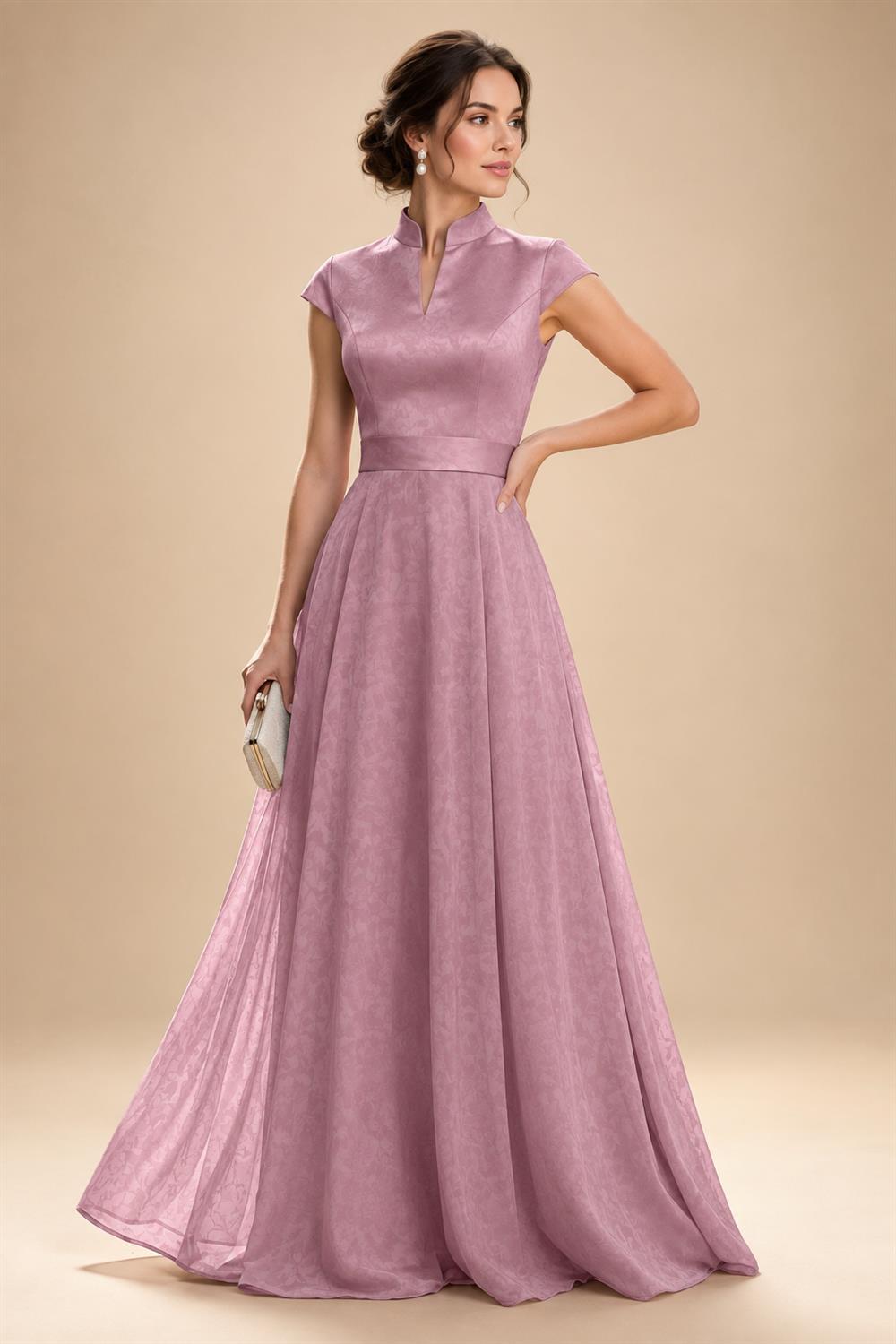 Elegant A-Line Chiffon Floor-Length Mother of the Bride & Groom Dresses with Satin Corset Bodice (SHI22500678)