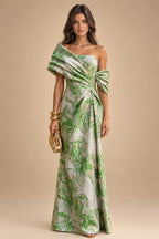 Sheath Satin Jacquard Off Shoulder Floor-Length Mother of the Bride & Groom Dresses (SHI22500823)