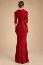 Sheath/Column Scoop Neck Satin Tea-Length Mother of the Bride & Groom Dresses with Ruched Waist & Rhinestones (SHI22501657)