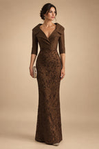 Sequin Floral Sheath Floor-Length Mother of the Bride & Groom Dresses with Satin Bodice (SHI22500925)