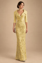 Sequin Floral Sheath Floor-Length Mother of the Bride & Groom Dresses with Satin Bodice (SHI22500925)